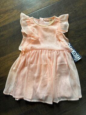 NEW OshKosh Pink Shimmer Dress 12 Months